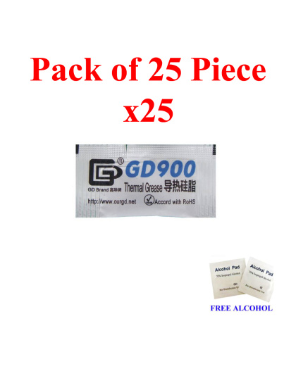 Thermal Paste GD900 0.5g High Conductivity Thermal Grease 25 Pieces
