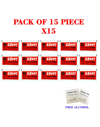 Thermal Paste GD007 0.5g High Conductivity Thermal Grease 15 Pieces