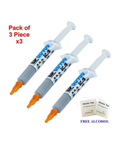 Thermal Paste GD900 Injection 3 Gram High Conductivity Thermal Grease 3 Pieces